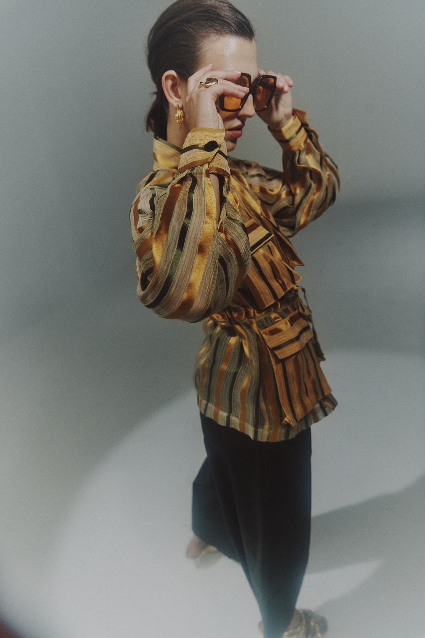 CHAQUETA SAHARIANA EN ORGANZA