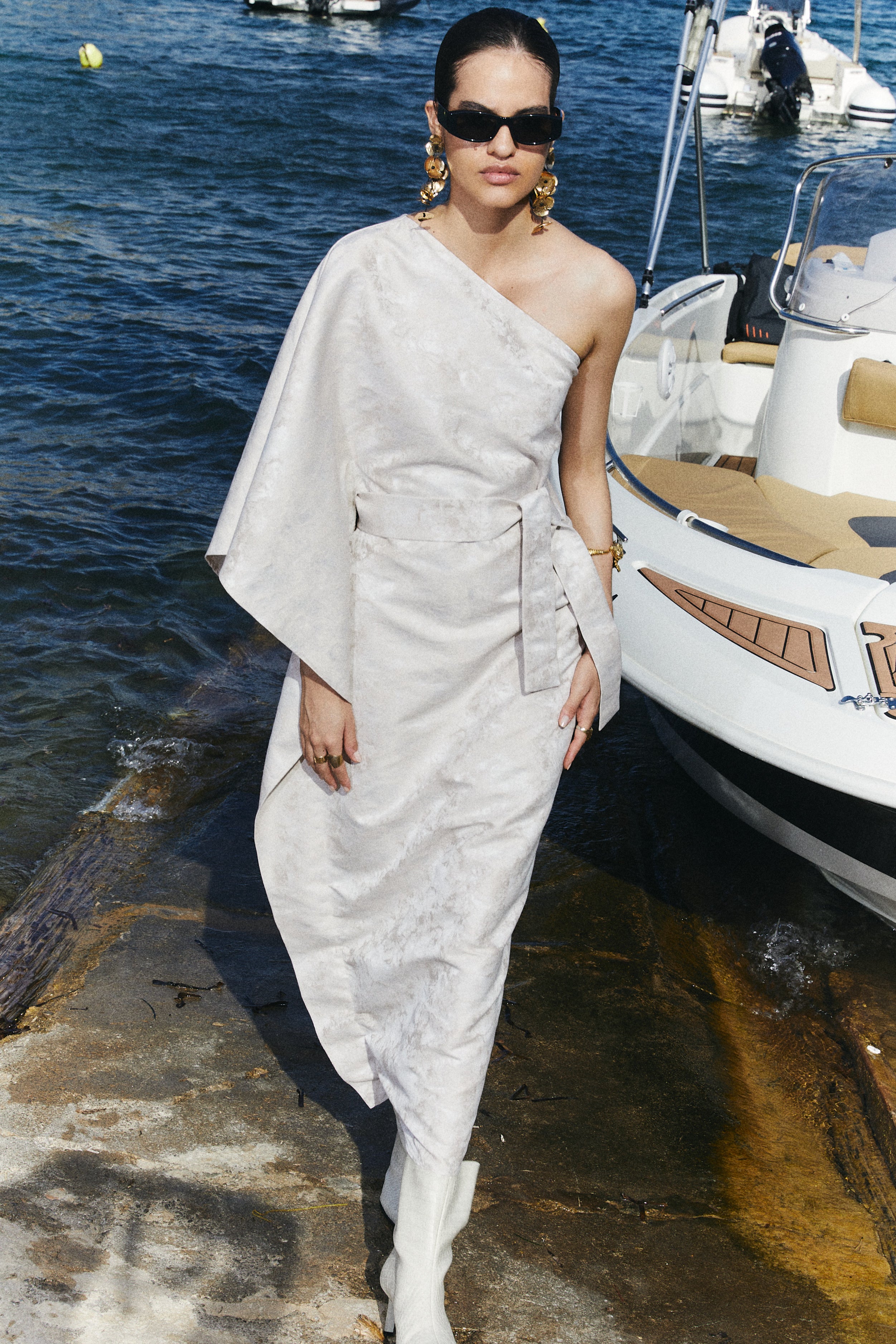 CAFTAN ASIMETRICO JACQUARD