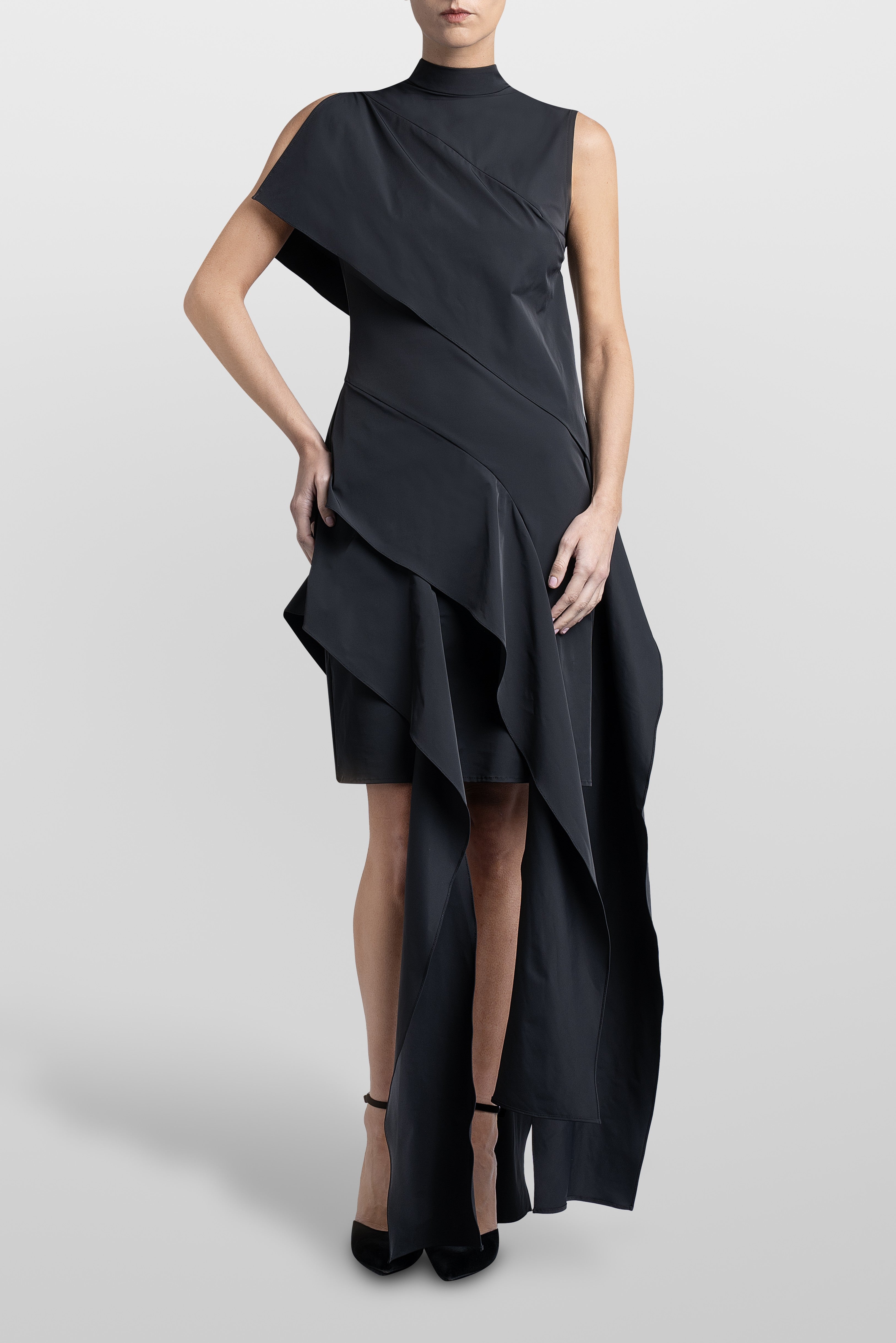 VESTIDO VOLANT MIDI