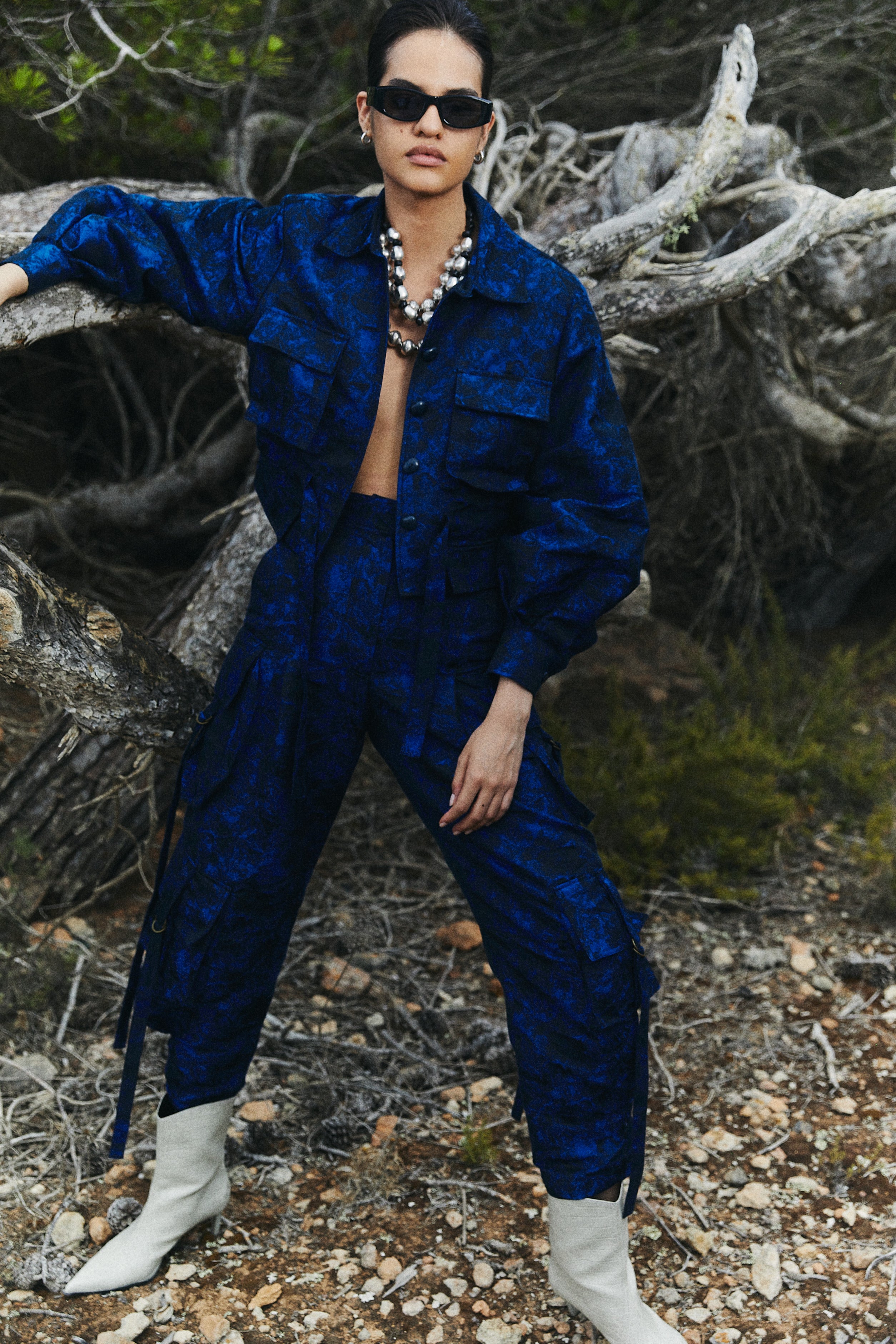 CHAQUETA SAHARIANA JACQUARD