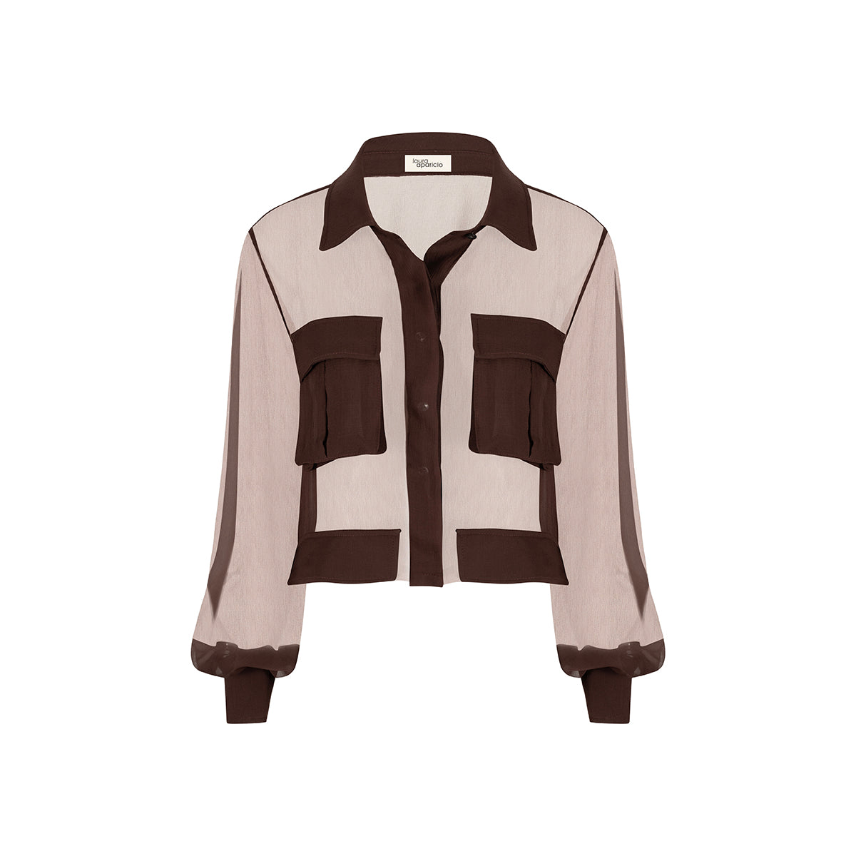 BLUSA SAHARIANA CHIFON
