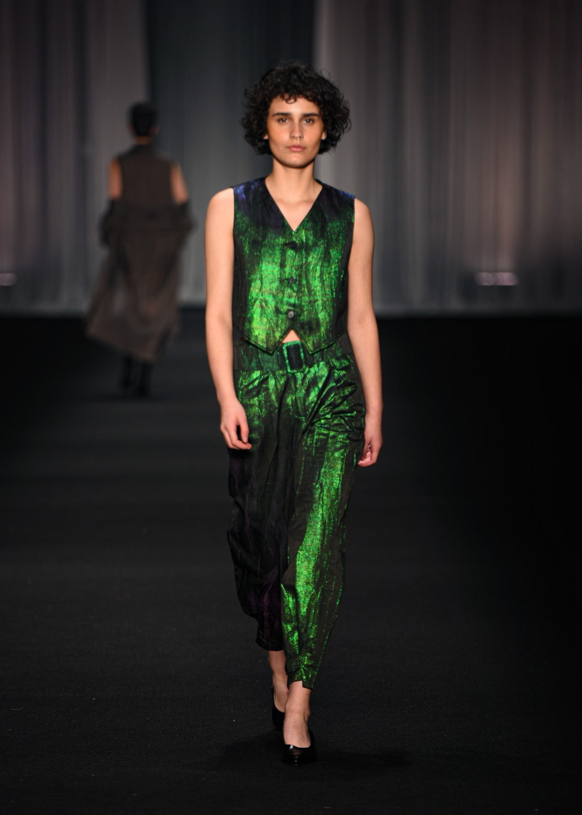 CHALECO/TOP JACQUARD