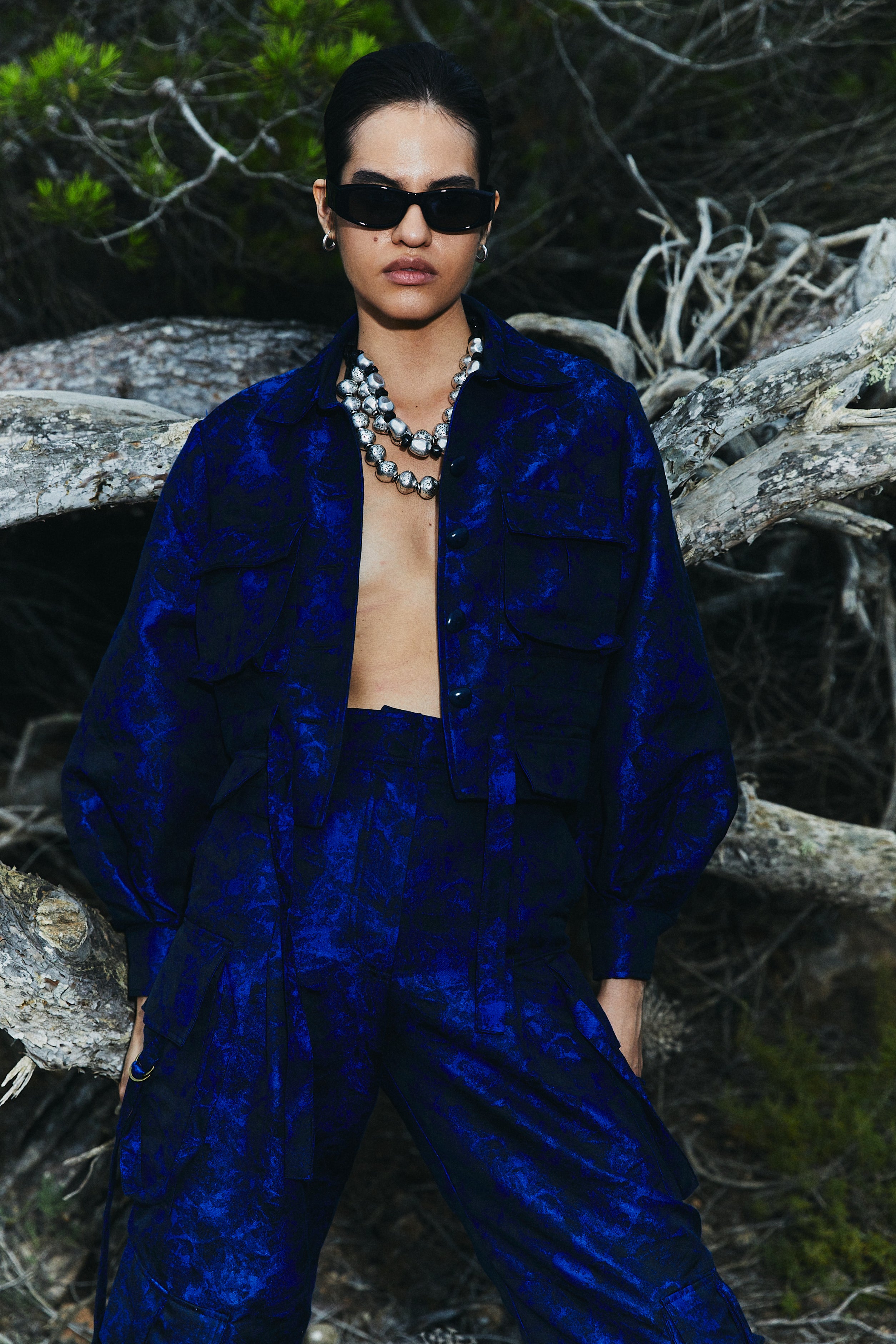 CHAQUETA SAHARIANA JACQUARD