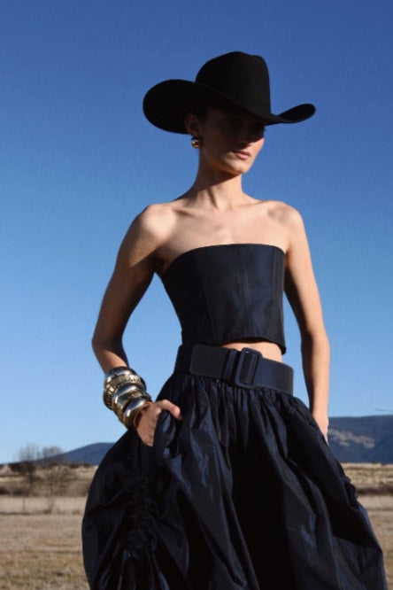 TAFFETA CORSET TOP