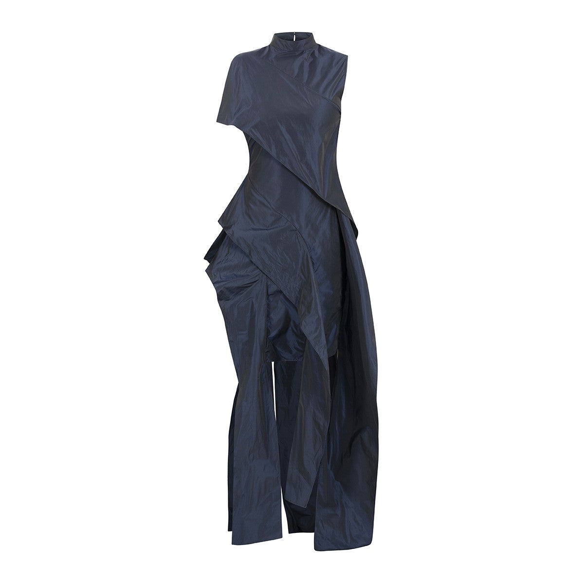 VESTIDO DE VOLANTE TAFETA