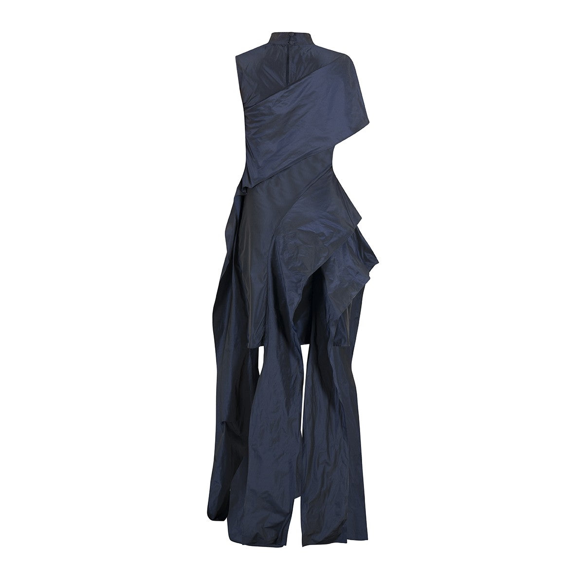VESTIDO DE VOLANTE TAFETA